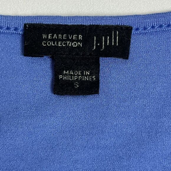 J Jill‎ Wearever Collection Rayon Blend Small Tunic Top Shirt Light Blue - Picture 3 of 8